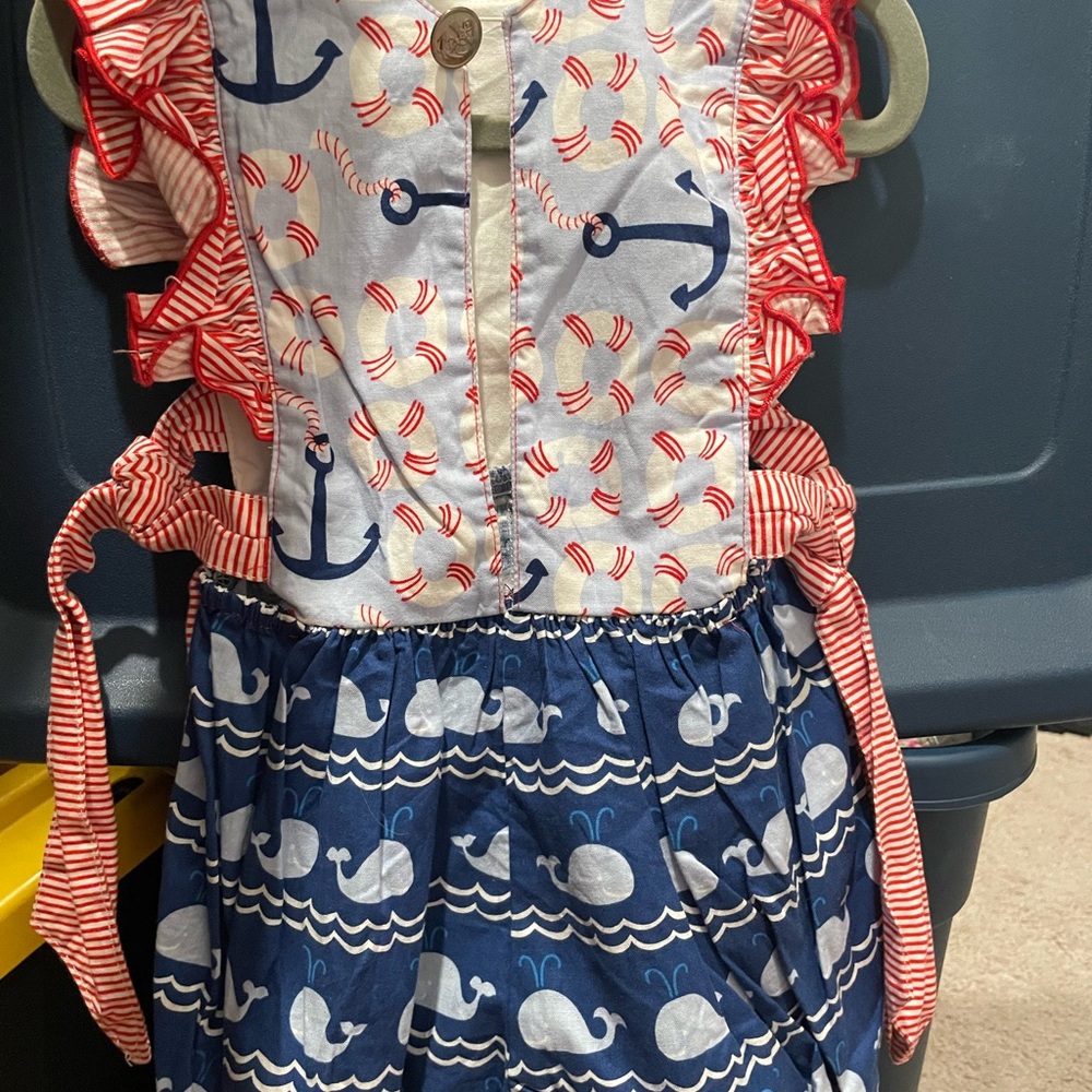 Olive Mae Nautical Themed Baby Romper - Picture 2 of 4
